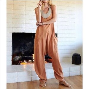 Free People Movement Hot Shot Romper Jumpsuit Size Large L Oversized Lounge